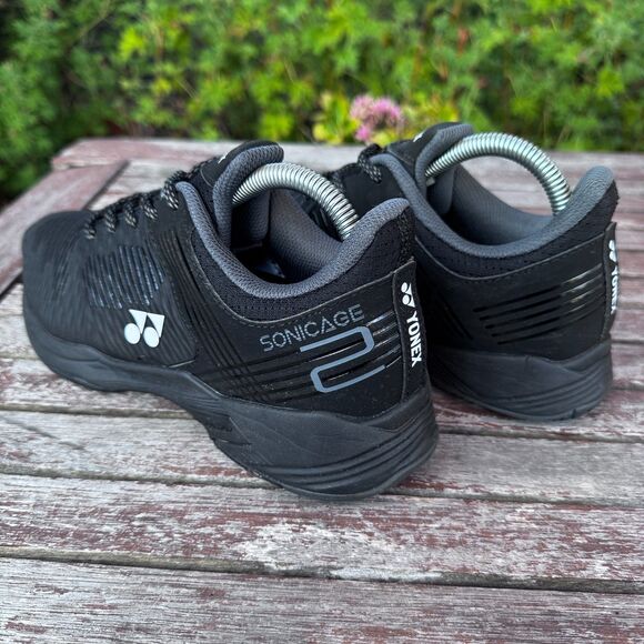 YONEX SONICAGE 2 TENNIS SHOES (BLACK) Men's US 6.5 - Women's 8 - EU 39 - Picture 3 of 8